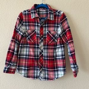 Hannah Anderson Boys Red Flannel button down